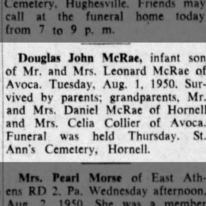 Obituary for Douglas John McRae